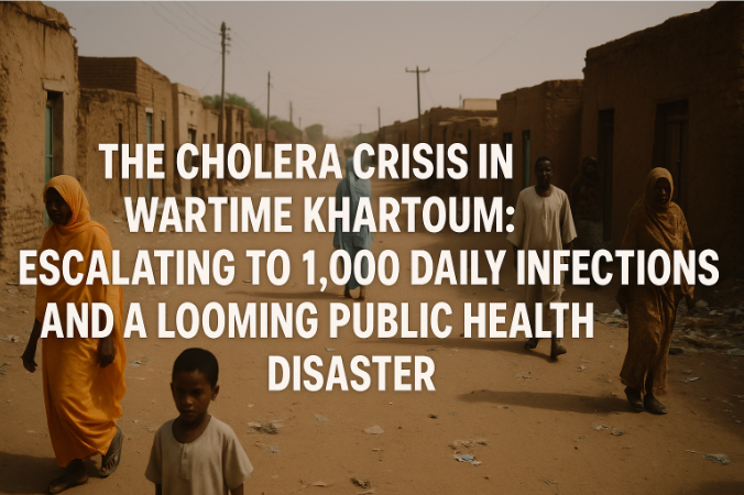 The Cholera Crisis in Wartime Khartoum: Escalating to 1,000 Daily Infections and a Looming Public Health Disaster